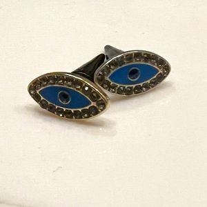 Evil eye stud earrings